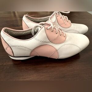 FootJoy Women's Pink and White golf shoes size 6
